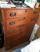 Oak Five Drawer Chest