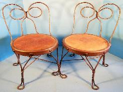 Children's Wire Ice Cream Chairs