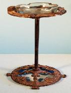 Sailing Ship Cast Iron Pedestal Ashtray