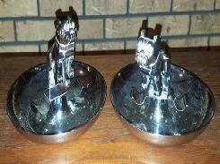 Mack Bulldog Chrome Ashtrays