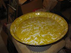 Yellow Molton Graniteware 18 in. Tray
