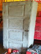 Tall 1 Door Pine Raised Panel Cupboard