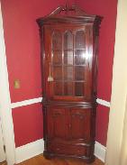 Walnut Corner Cupboard
