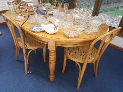 Bentwood Cane Seat Ice Cream Chairs 