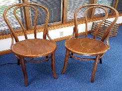 Oak Bentwood Ice Cream Chairs 