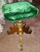 Walnut Victorian Organ Stool 