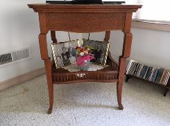 Oak Media Stand
