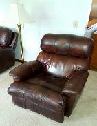 Brown Leather Recliner 