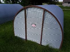  Galvanized Port-a-Hut Arched Storage Sheds
