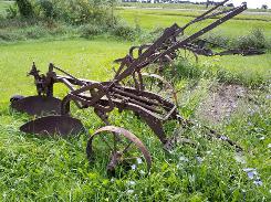 IHC 2 Bottom Steel Wheel Bottom Plow 