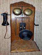 Oak Wall Phone 
