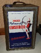 Archer Pol-Mer-Ik 5 Gallon Linseed Oil Tin 