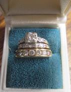 Diamond and 14KT Gold Wedding Set