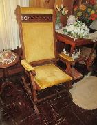 Victorian Walnut Platform Rocker