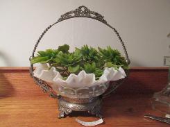 Victorian Silver Brides Basket