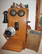Oak Wall Phone