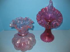 Cranberry Victorian Glassware