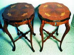  French Carved Cherry Stands