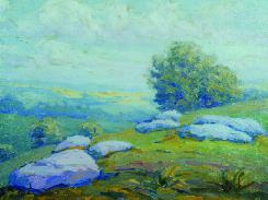J. J. Prucha Field with Boulders Painting