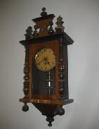 German Pillar Front Regulator Clock
