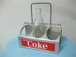 Coca Cola Metal 6-Bottle Carrying Case