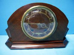 Seth Thomas Walnut Art Deco Mantle Clock