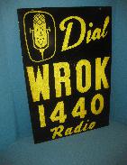 WROK 1440 Radio 2-Sided Metal Signs