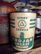 Cities Service Trojan Grease Tin