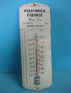 Pecatonica Produce 'Wayne Feeds' Tin Enamel Thermometer
