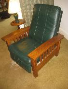    Oak & Leather Morse Reclining Chair