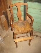 Walnut Child's High Chair