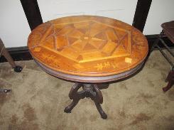 Victorian Walnut Oval Parlor Table