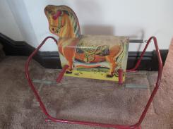 Early Pressed Board Litho Spring Hobby Horse