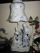 George & Martha Washington China Table Lamp