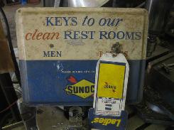  Sunoco Rest Room Key Sign