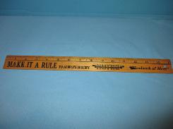 Advertisement Wooden Rulers