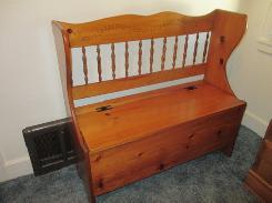 Pine Spindled Bench