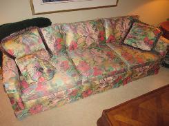 Pastel Floral Upholstered Triple Sofas