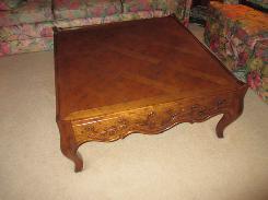 Ornately Carved Baker Coffee Table