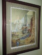 C.L. Peterson 'A Stitch in Time' Framed & Numbered Print