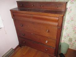 Empire Style Oak 4-Drawer Chest