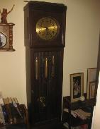  German Oak Tall Case Clock