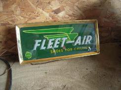 Fleet-Air Shoes Lighted Sign
