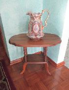 Walnut Spindled Plant Stand 