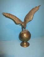 Brass Eagle on Globe