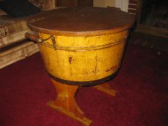  Wooden Wash Tub Barrel Table