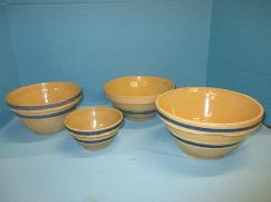  Yelloware Blue Band Bowls