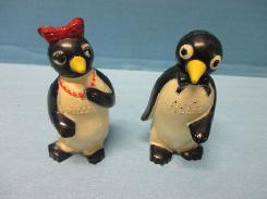 Willie and Millie F & F Penguin Salt and Pepper Shakers