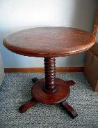 Oak Quartersawn Low Pedestal Table