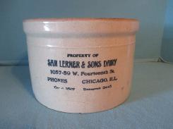  Sam Lerner & Sons Dairy Butter Crock
